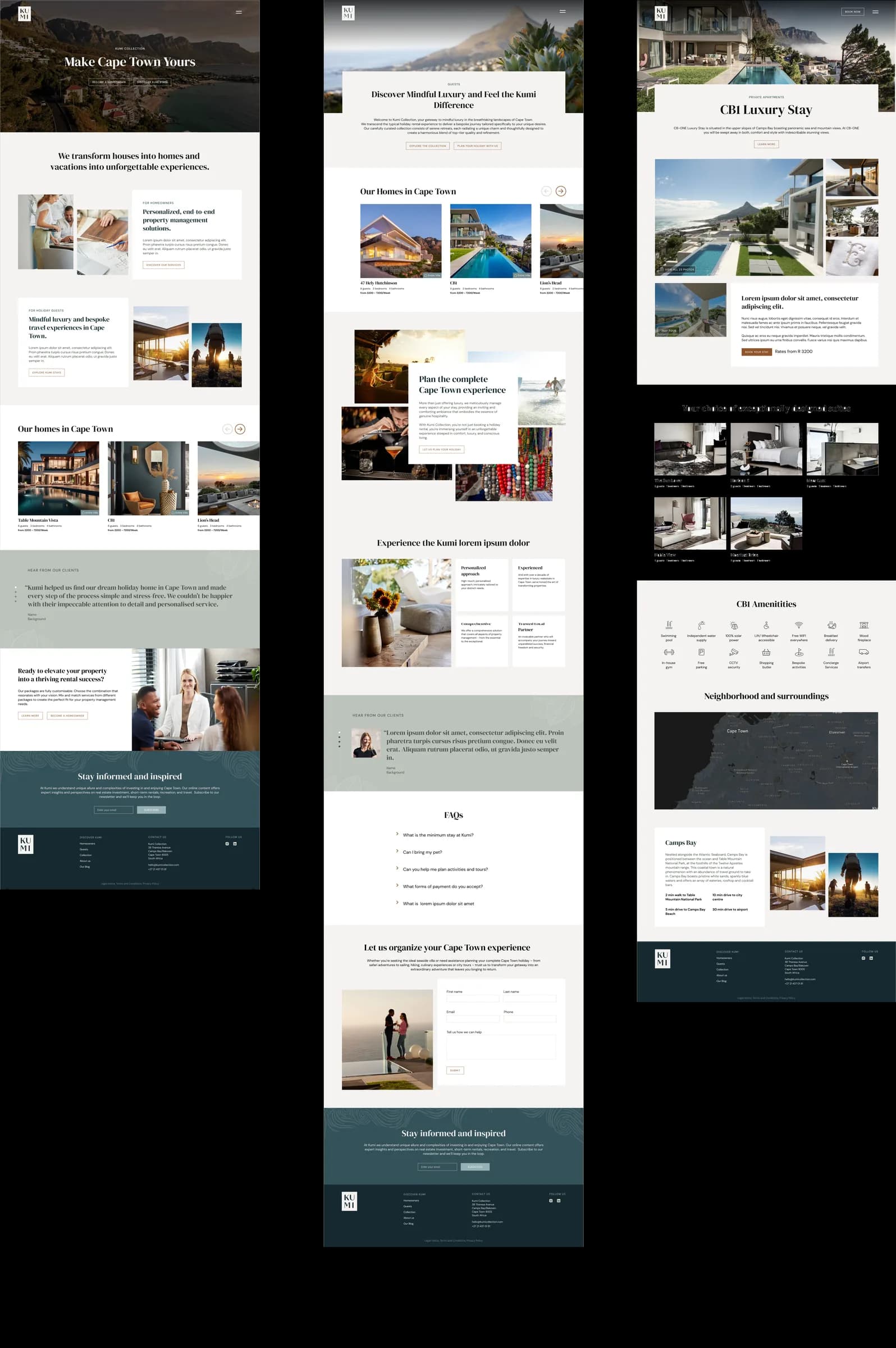 Kumi Collection website design