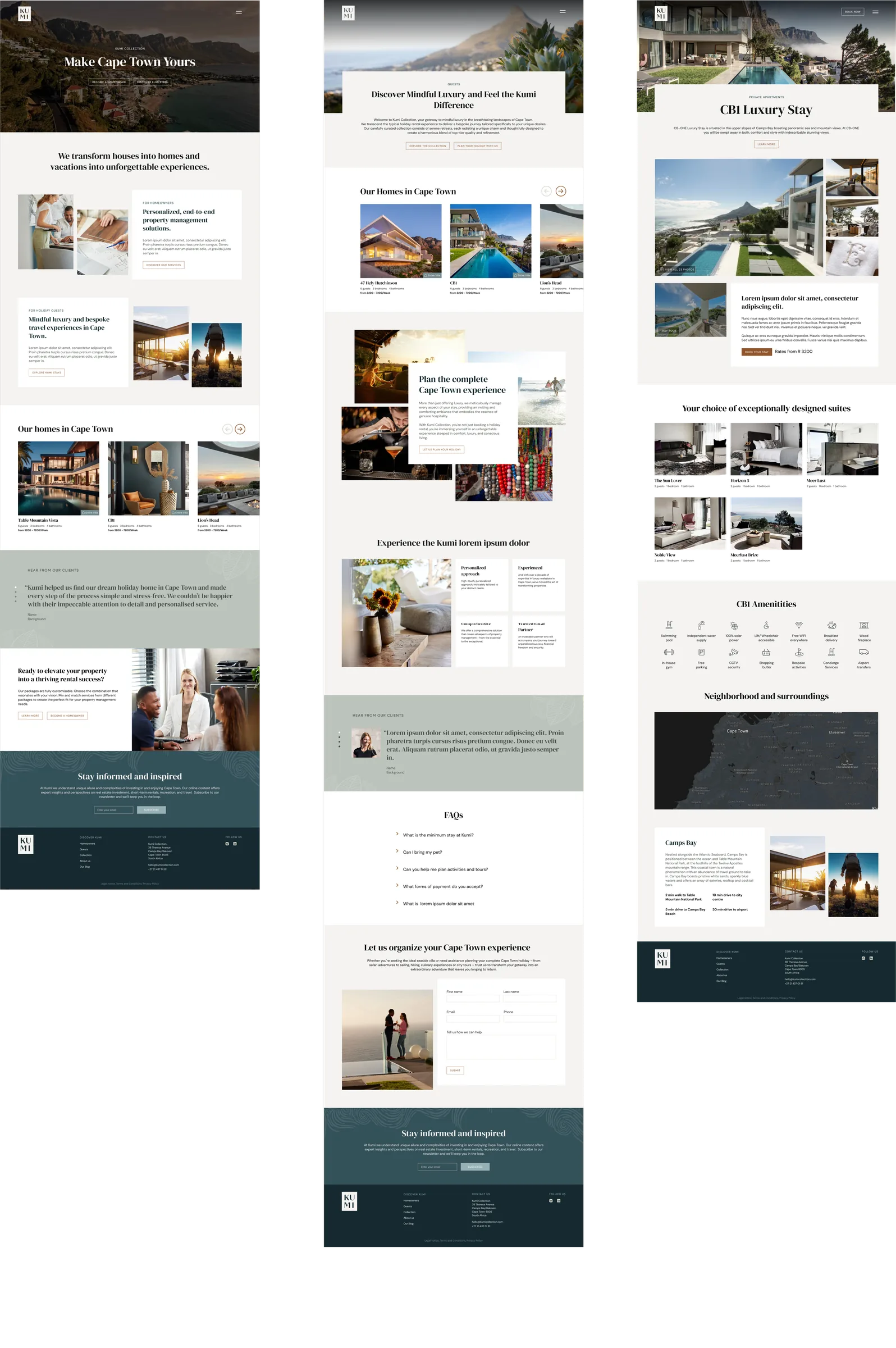 Kumi Collection website design